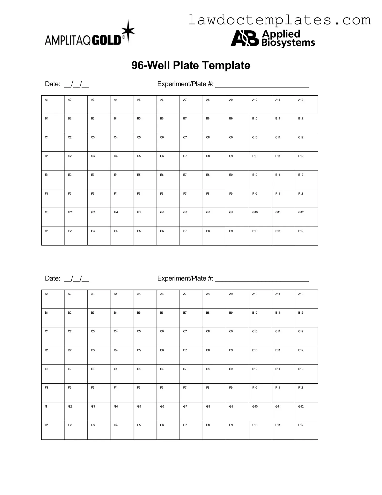 Fill Your 96 Well Form
