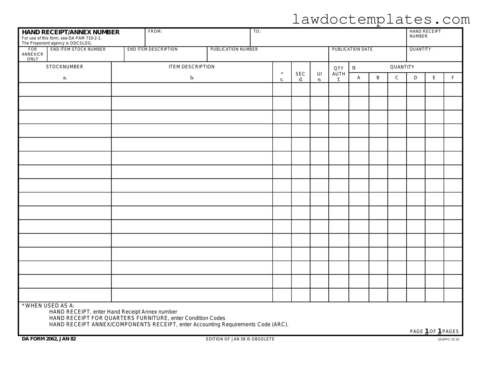 Fill Your Da Form