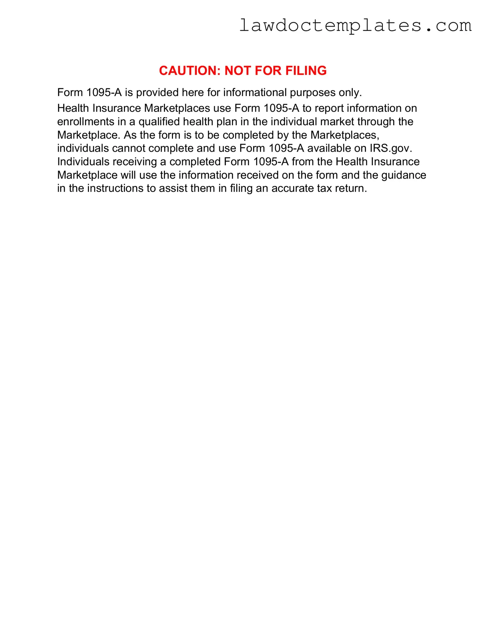 Fill Your IRS 1095-A Form