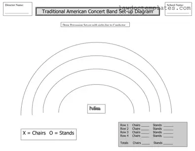 Fill Your Band Seating Chart Form