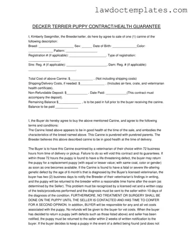 Fill Your Health Guarantee Form