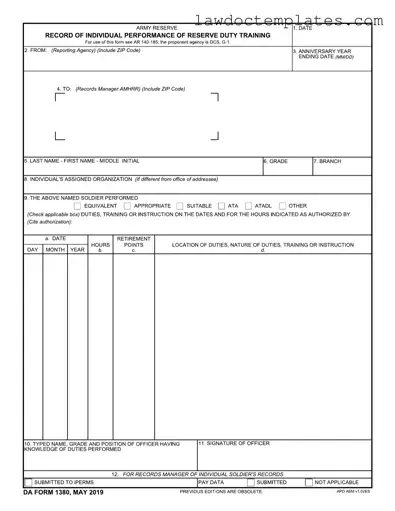 Fill Your Da 1380 Form