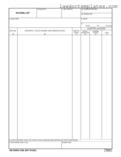 Fill Your Dd 1750 Form