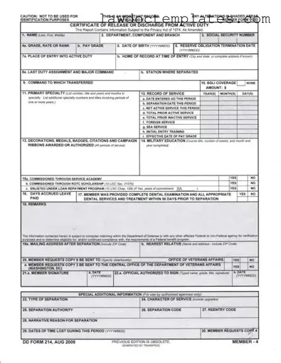 Fill Your Dd 214 Form