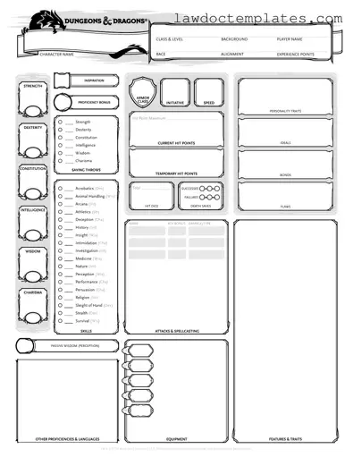 Fill Your Dnd Character Sheet Form