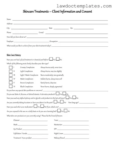 Fill Your Facial Consent Form