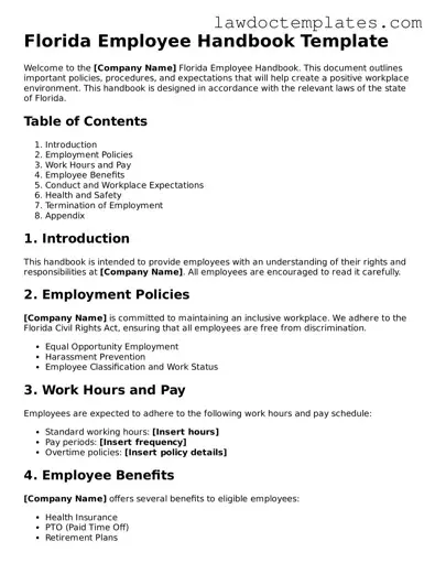 Employee Handbook Document for Florida State