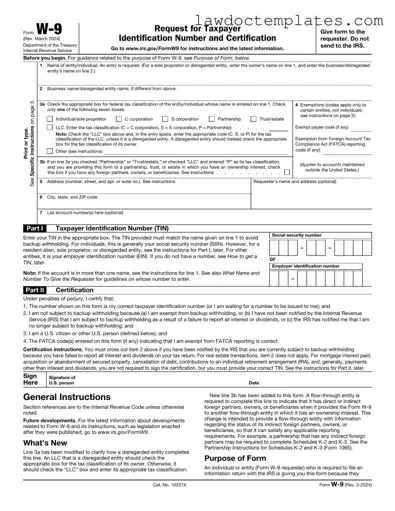 Fill Your IRS W-9 Form